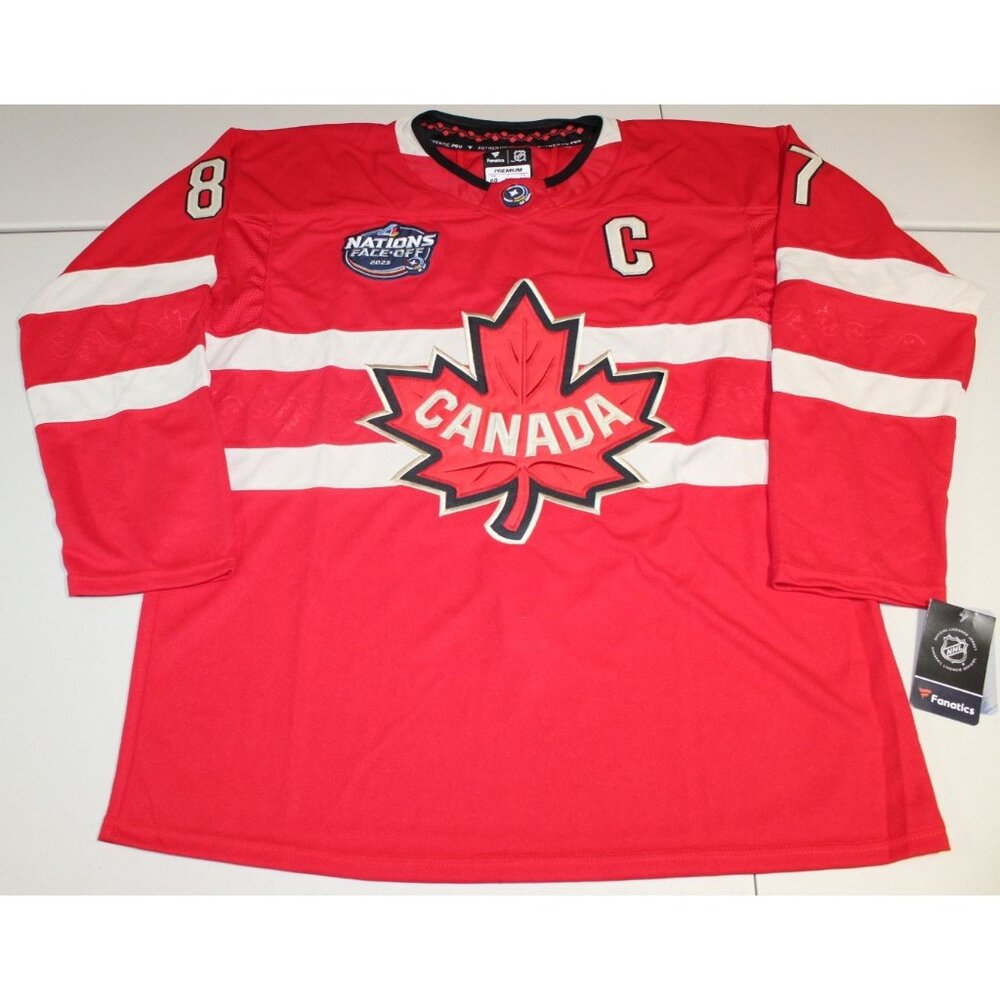 Team Canada 4 Nations Face-Off Hockey Sidney Crosby #87 Jersey Sz: 52 Large NWT